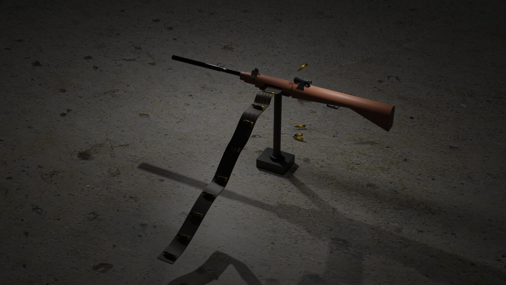 guns rigged Free 3D model_1