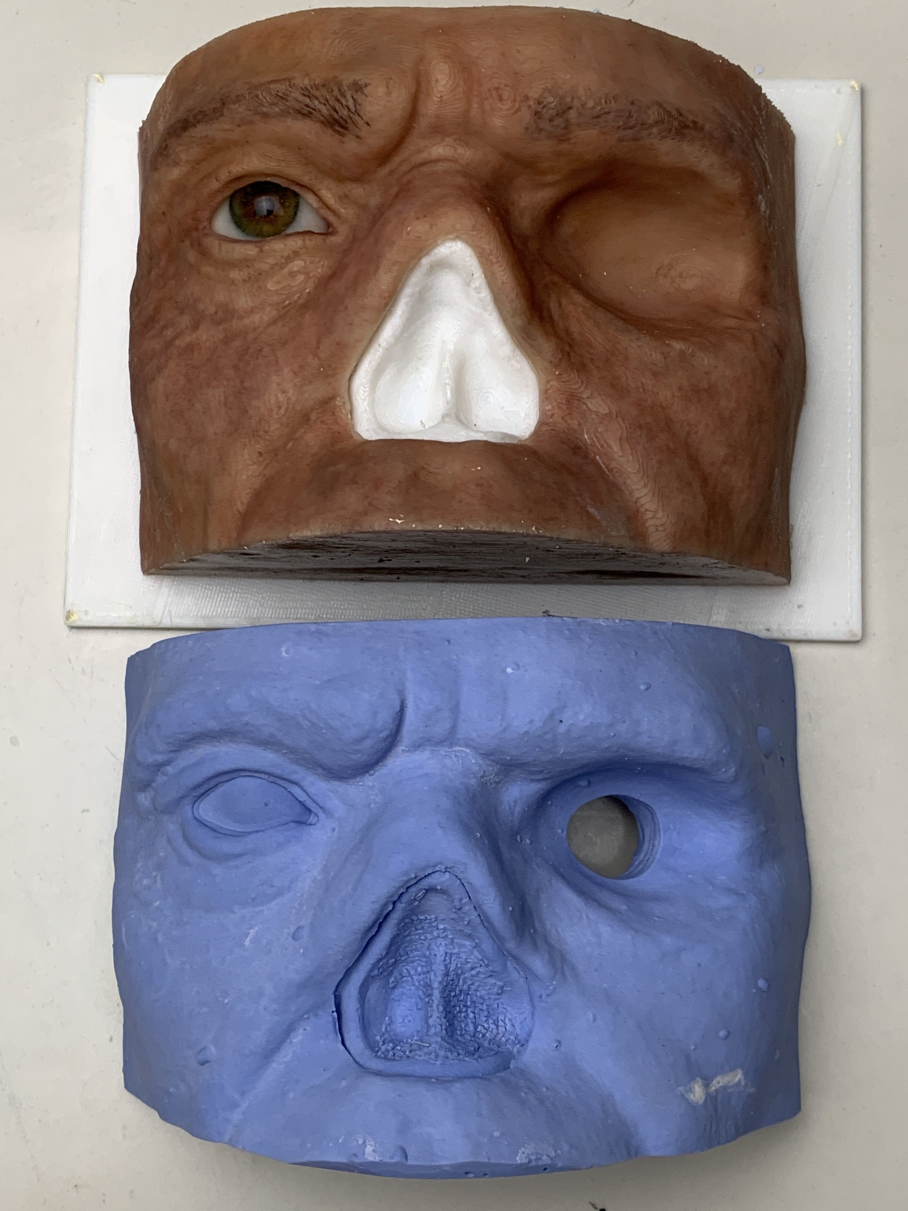 Impression tray for face 3D print model_8