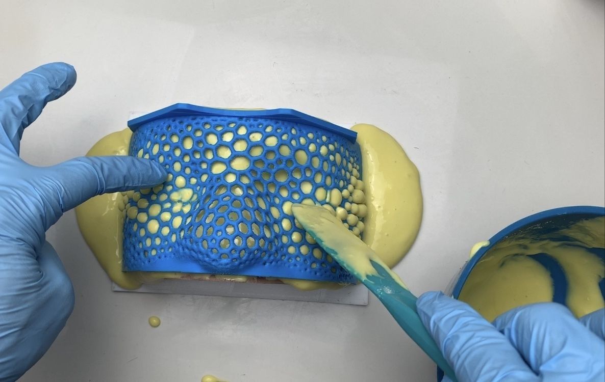 Impression tray for face 3D print model_4