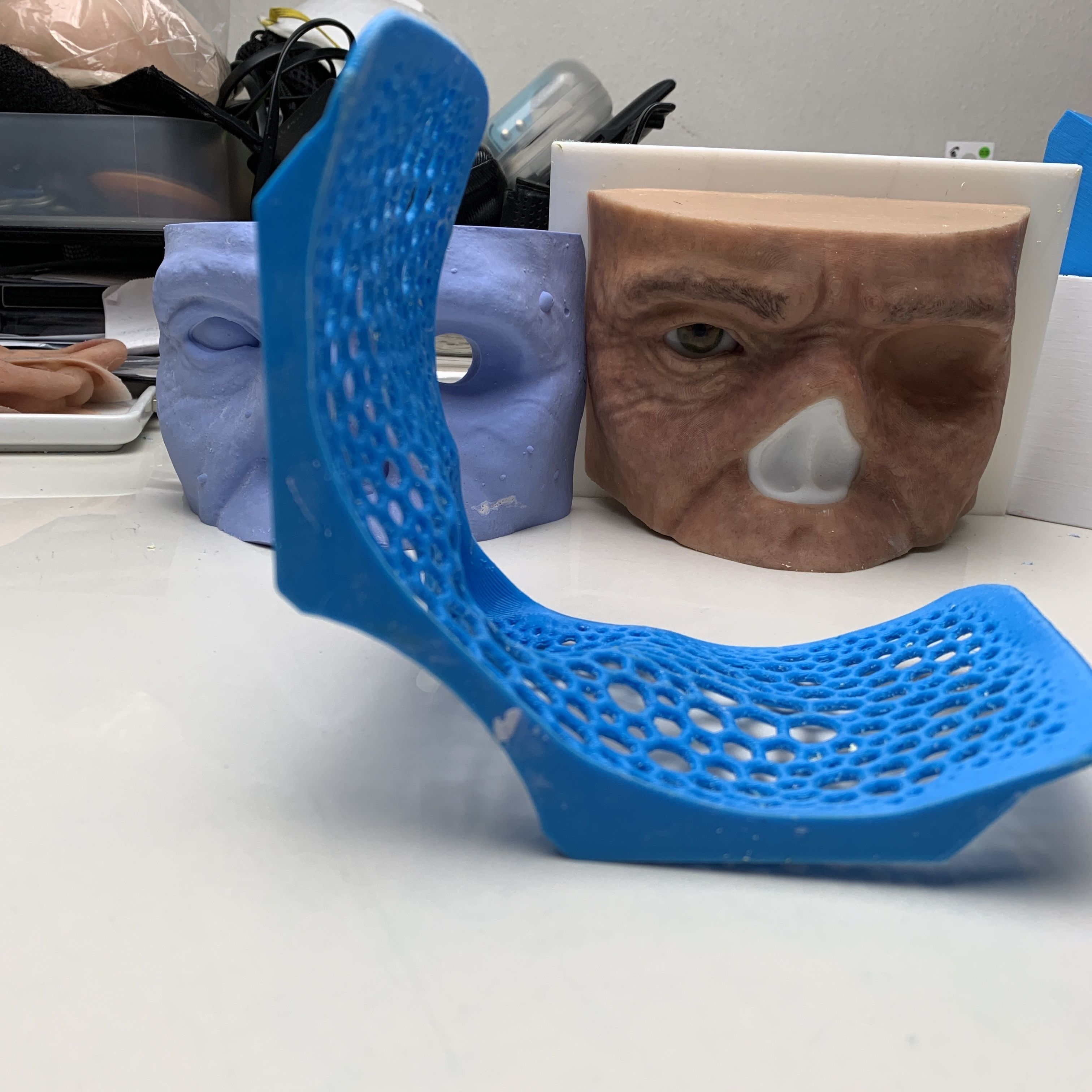 Impression tray for face 3D print model_2
