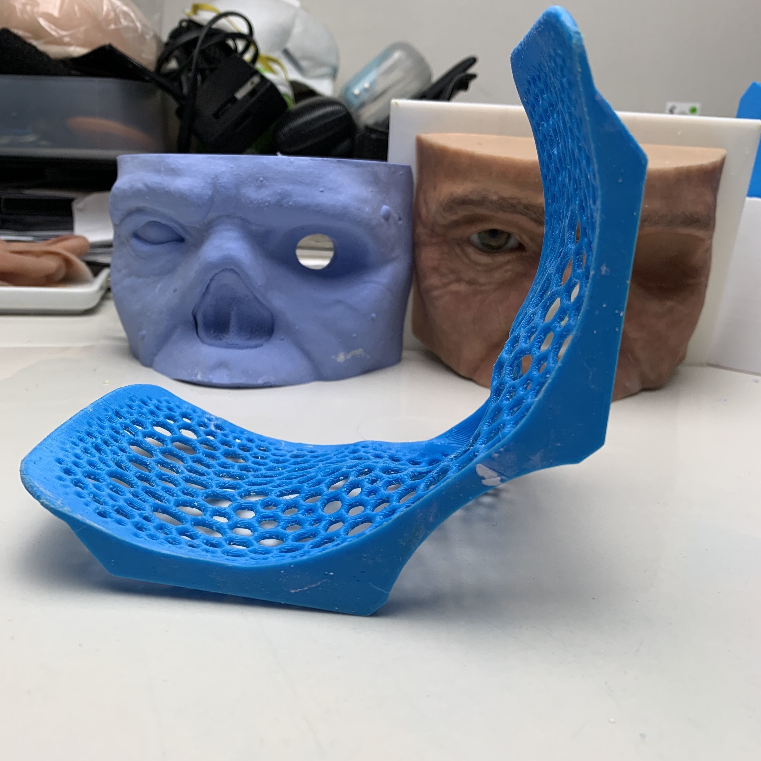 Impression tray for face 3D print model_3