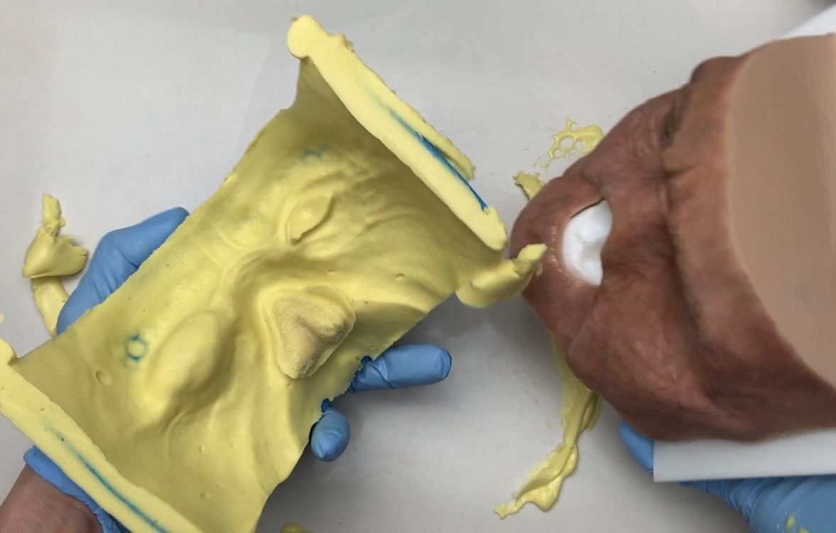 Impression tray for face 3D print model_5