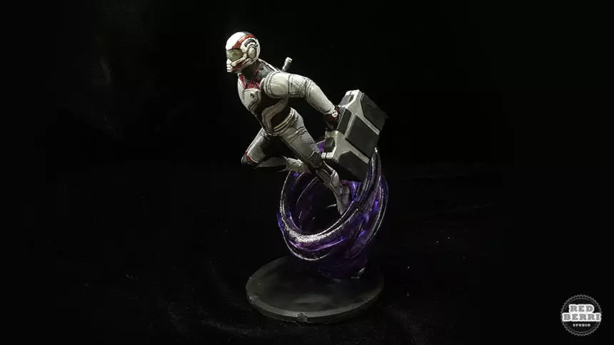 CAPTAIN AMERICA NANOSUIT STATUE AVENGERS ENDGAME MARVEL MCU 3D print model