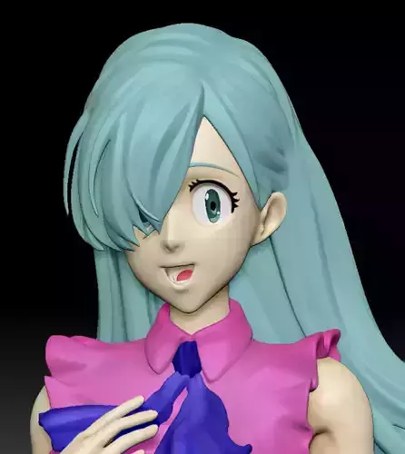 ELIZABETH LIONES SEVEN DEADLY SINS 3D PRINT MODEL 3D print model