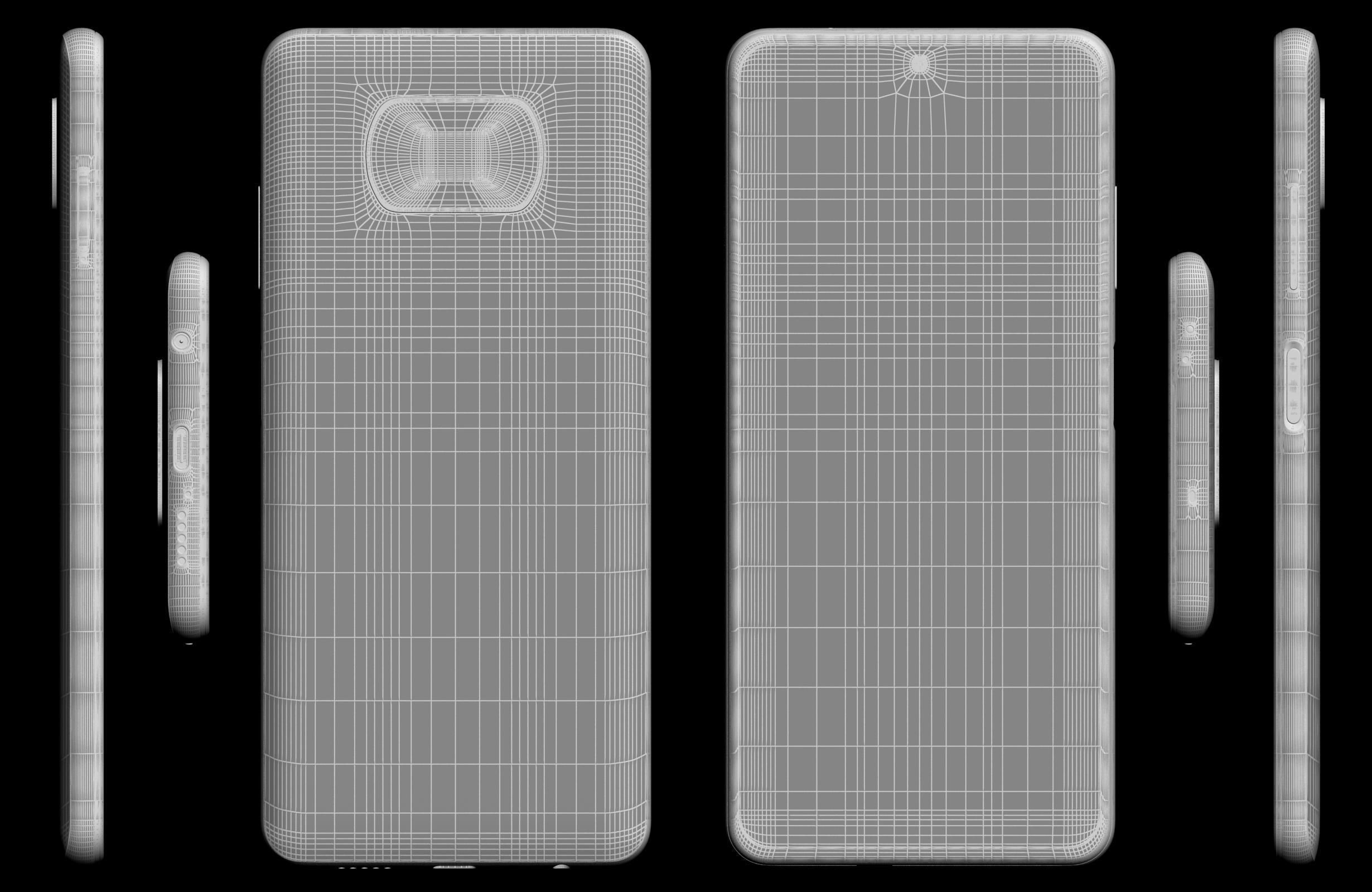 Xiaomi Poco X3 Cobalt Blue And Shadow Gray 3D model_22