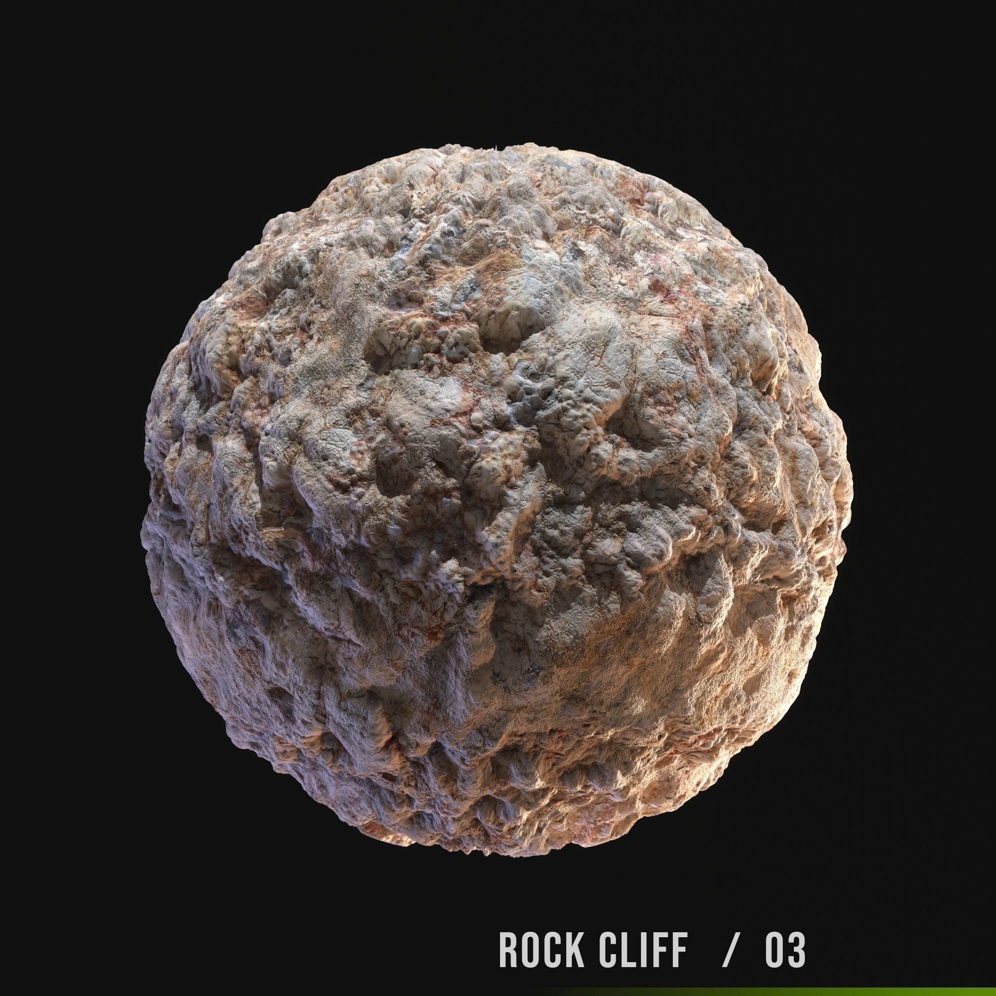 Rock Cliff - 5 Scanned Texture Pack - Part 01 Texture_3