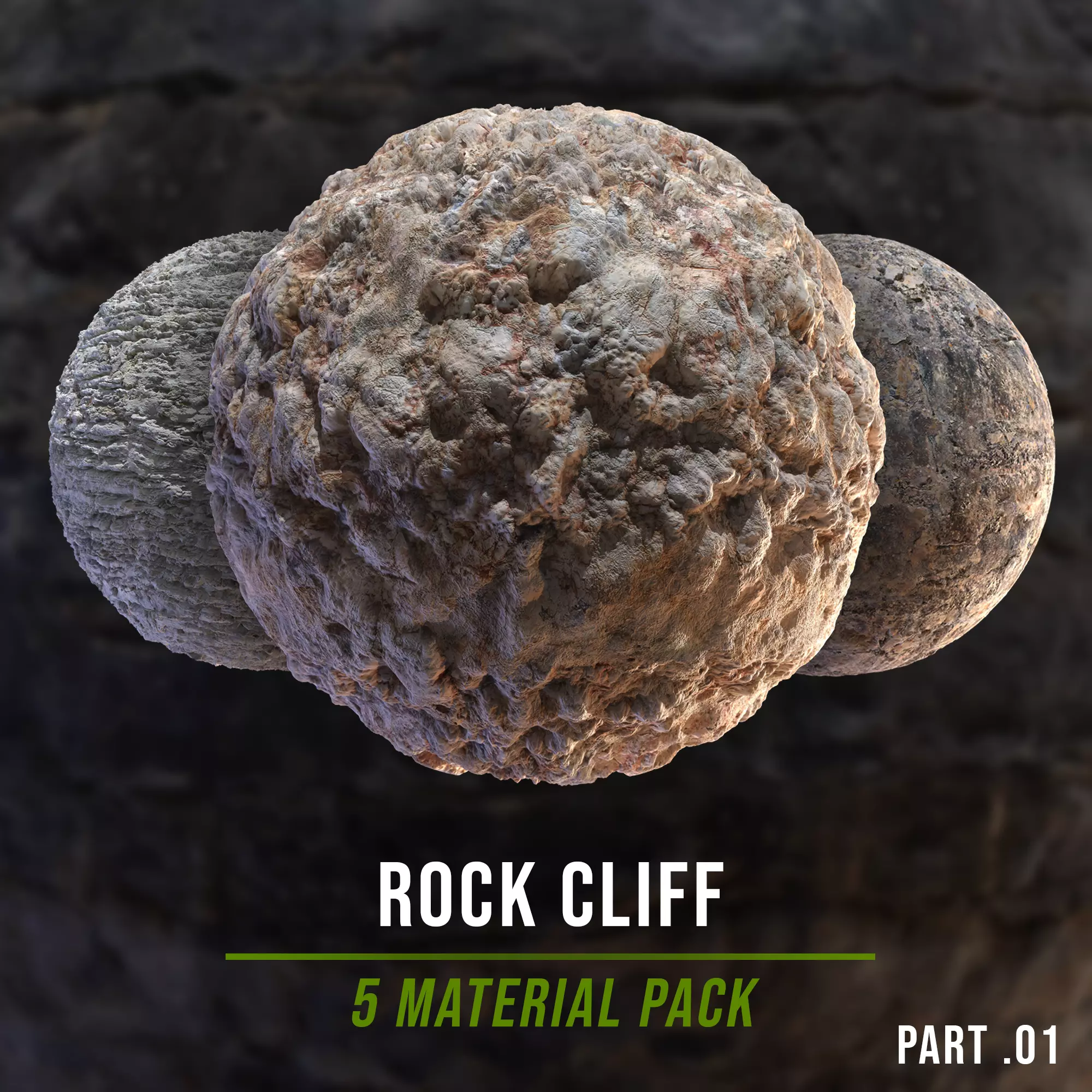 Rock Cliff - 5 Scanned Texture Pack - Part 01 Texture_0