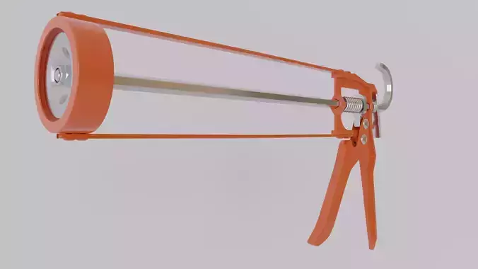 Silicone Gun 3D model