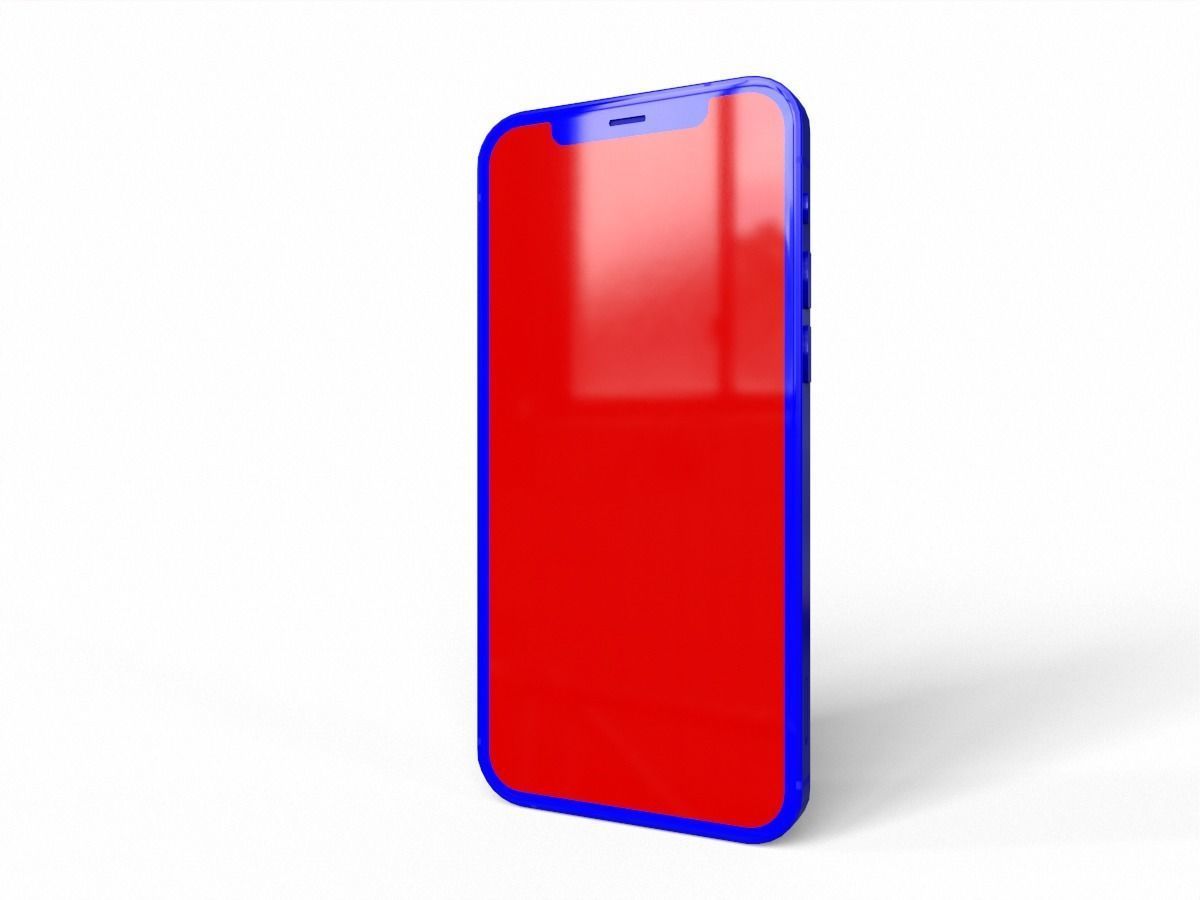 2020 iphone 12 pro max Low-poly 3D model_9