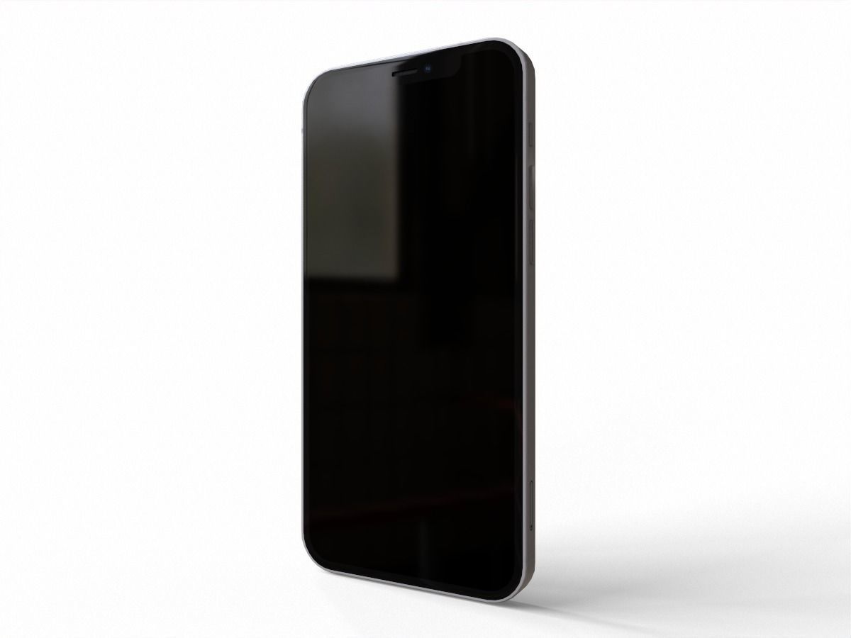 2020 iphone 12 pro max Low-poly 3D model_1