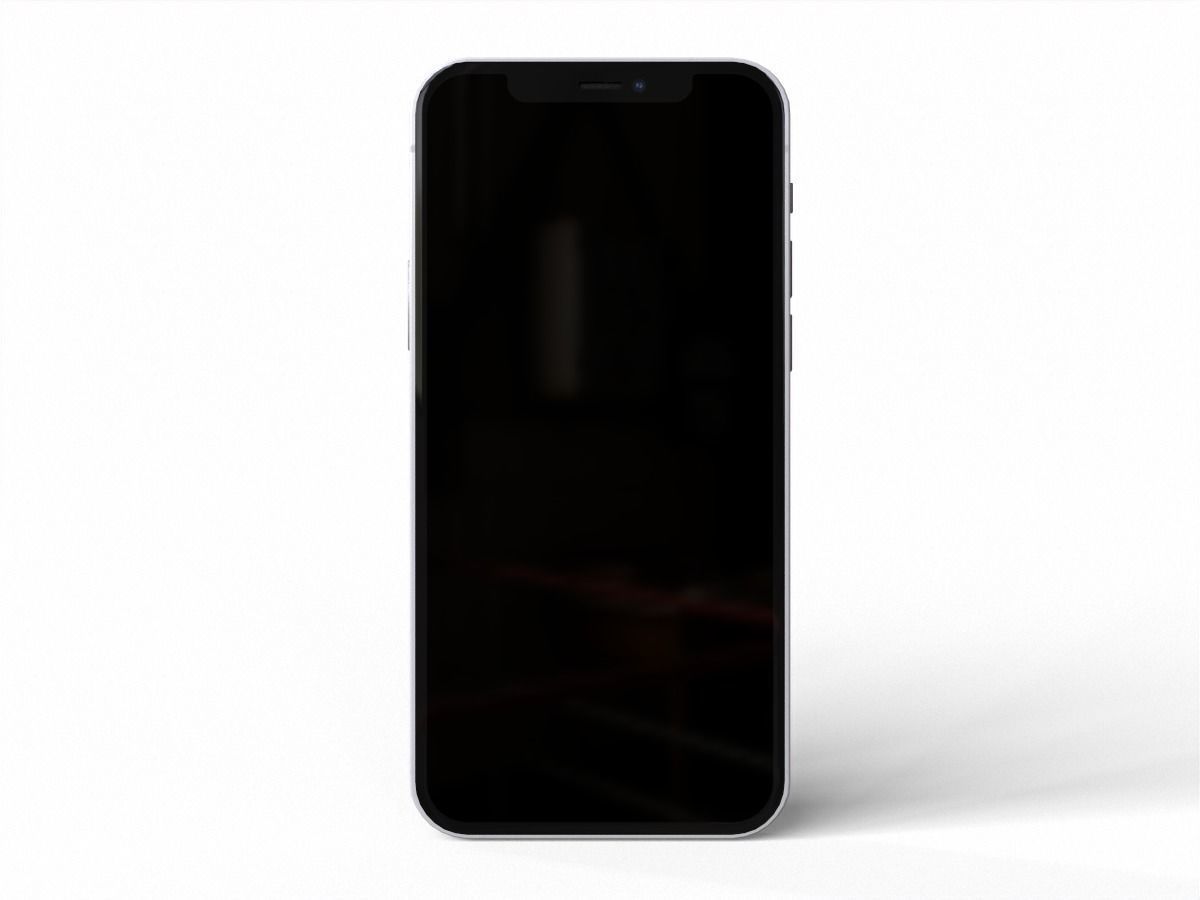 2020 iphone 12 pro max Low-poly 3D model_3