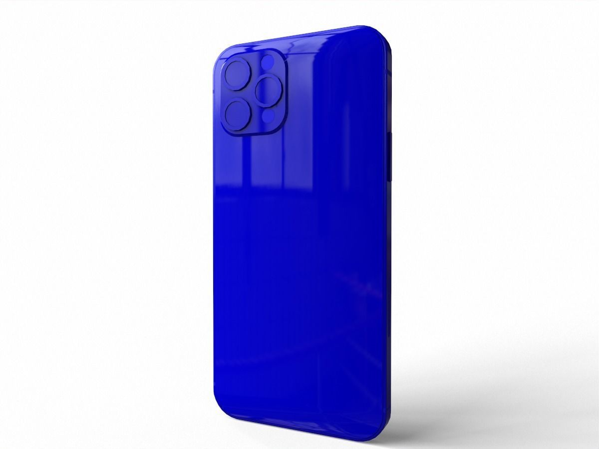 2020 iphone 12 pro max Low-poly 3D model_10