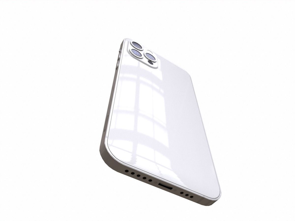 2020 iphone 12 pro max Low-poly 3D model_6