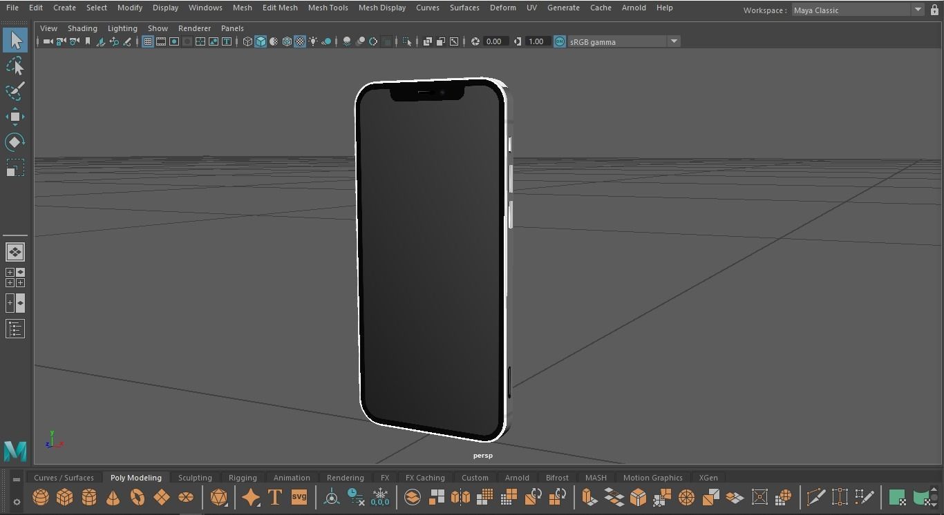 2020 iphone 12 pro max Low-poly 3D model_14