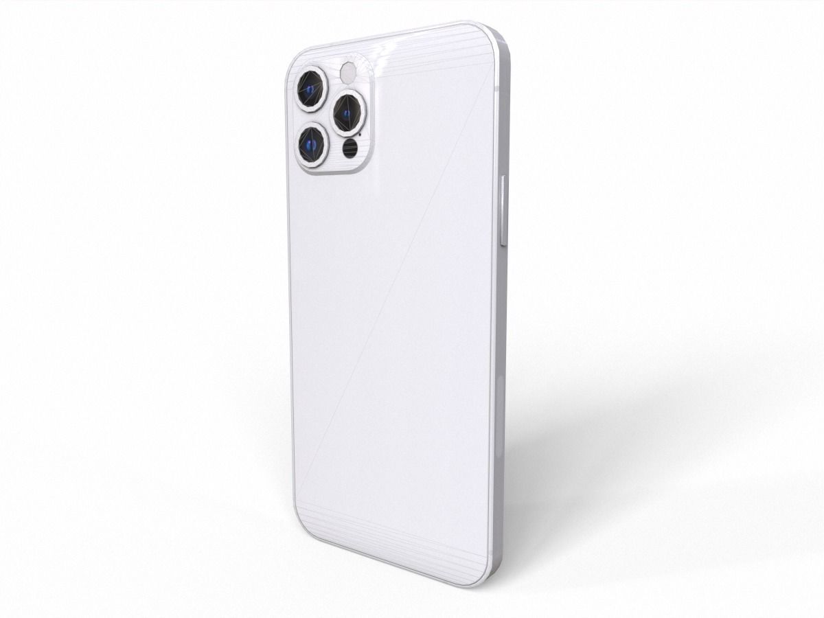 2020 iphone 12 pro max Low-poly 3D model_8