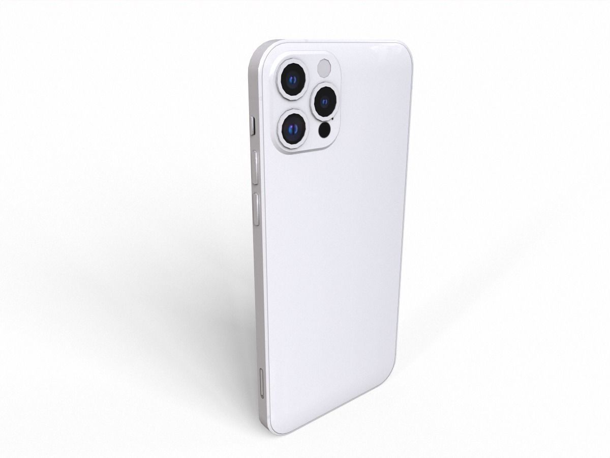 2020 iphone 12 pro max Low-poly 3D model_4