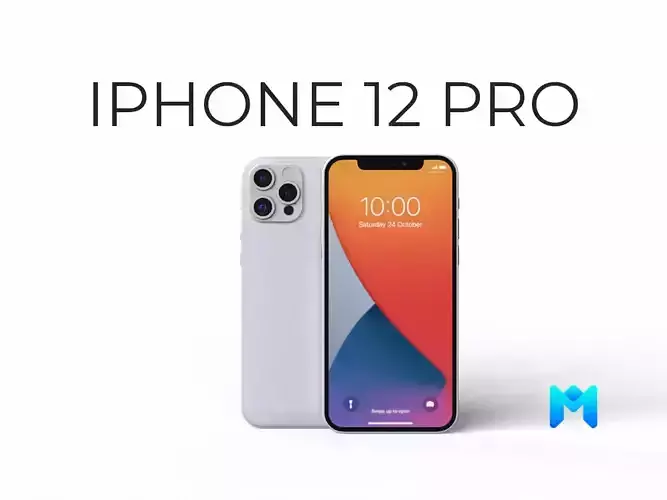 2020 iphone 12 pro max  Low-poly 3D model
