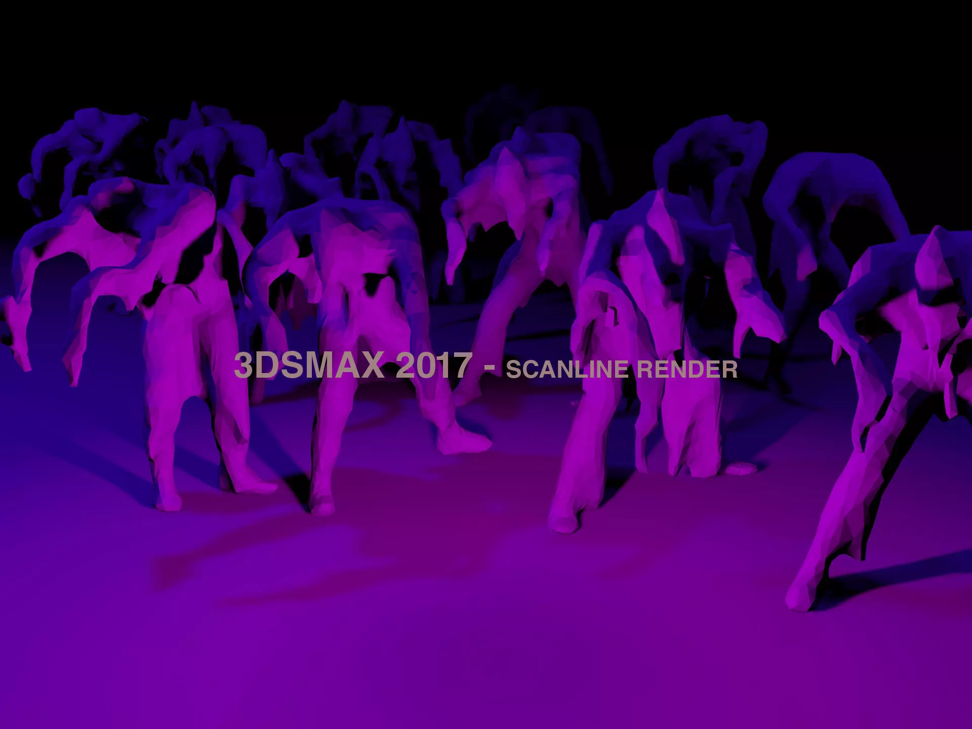 4 ZOMBIES sdsmax renderer Free 3D model