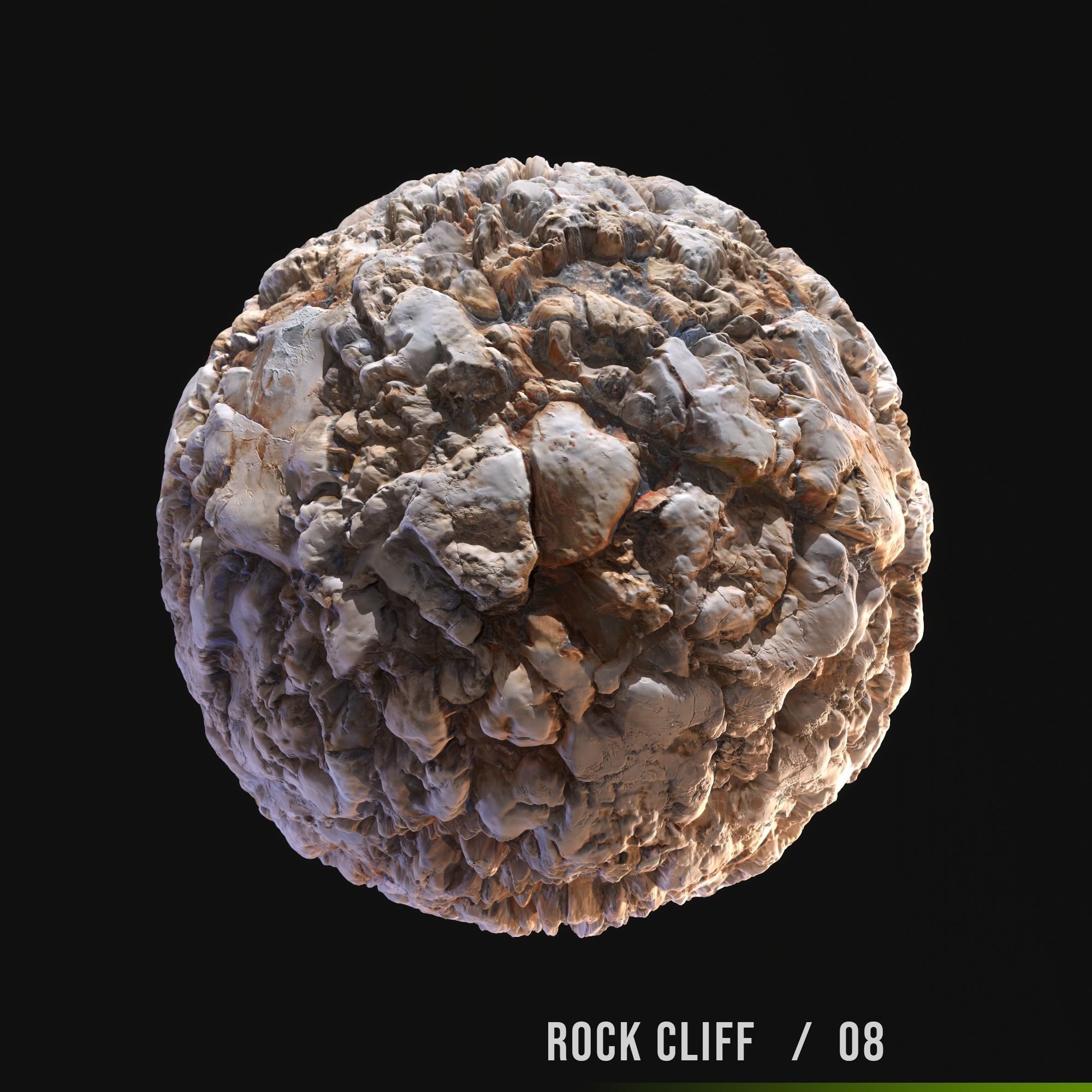 Rock Cliff - 5 Scanned Texture Pack - Part 02 Texture_3