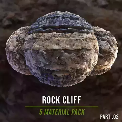 Rock Cliff - 5 Scanned Texture Pack - Part 02 Texture