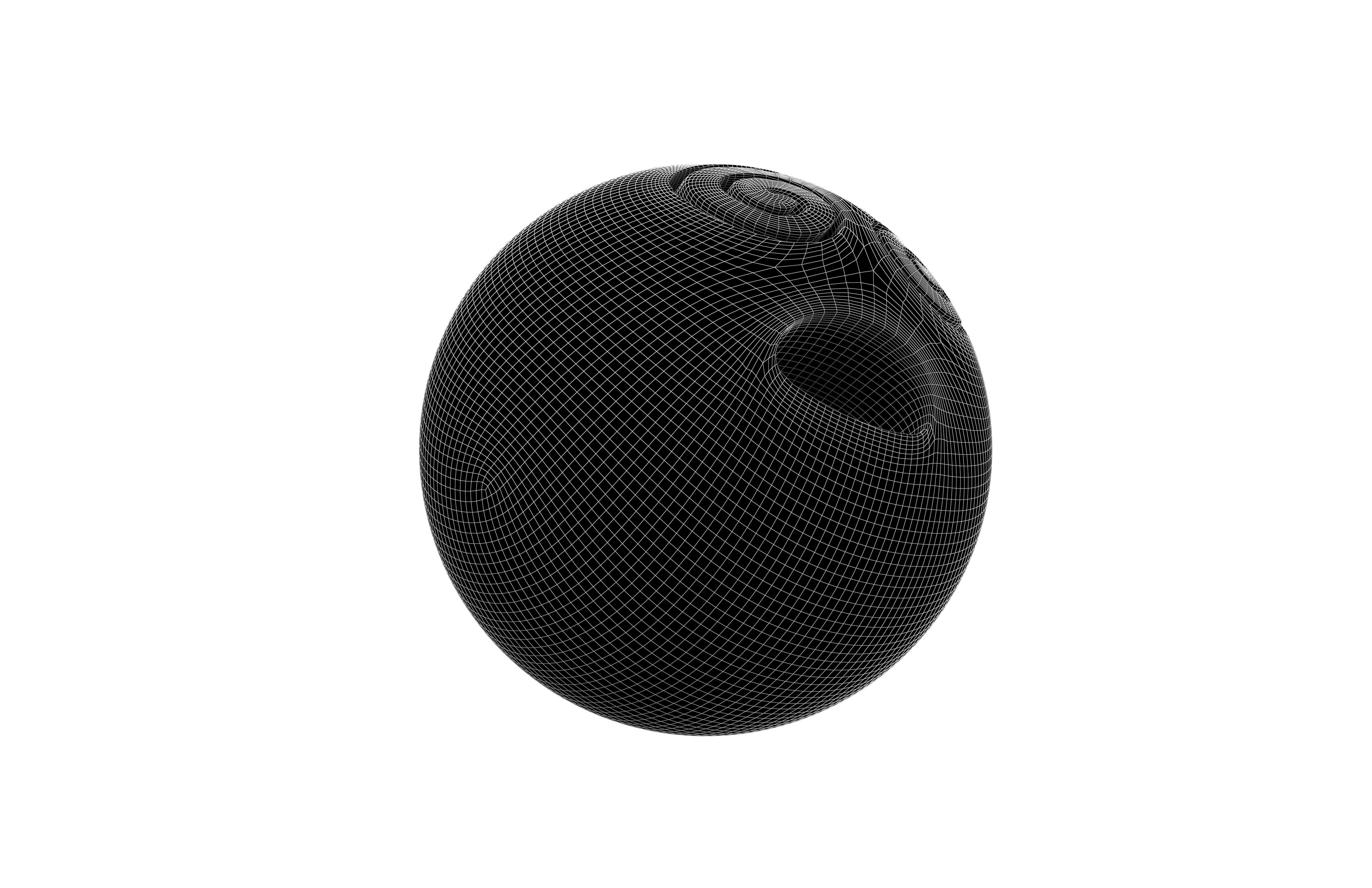 Face with Spiral Eyes v1 005 Low-poly 3D model_6