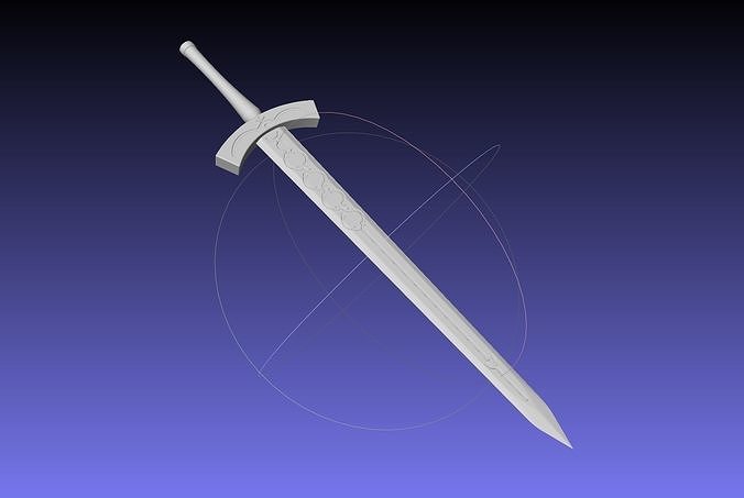 Fate Saber Alter Sword Printable Assembly 3D print model