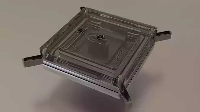 CPU Custom water block 3D model