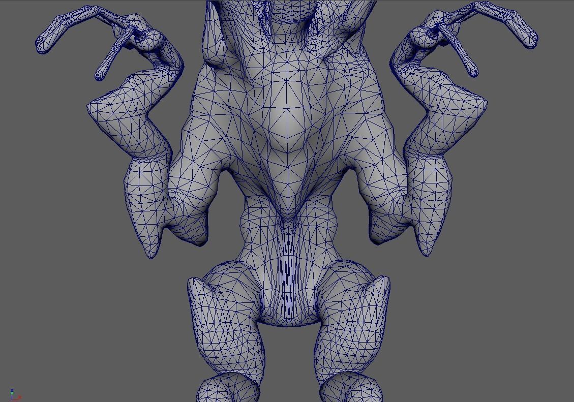 Moon Beast - Lovecraft Monster Low-poly 3D model_22