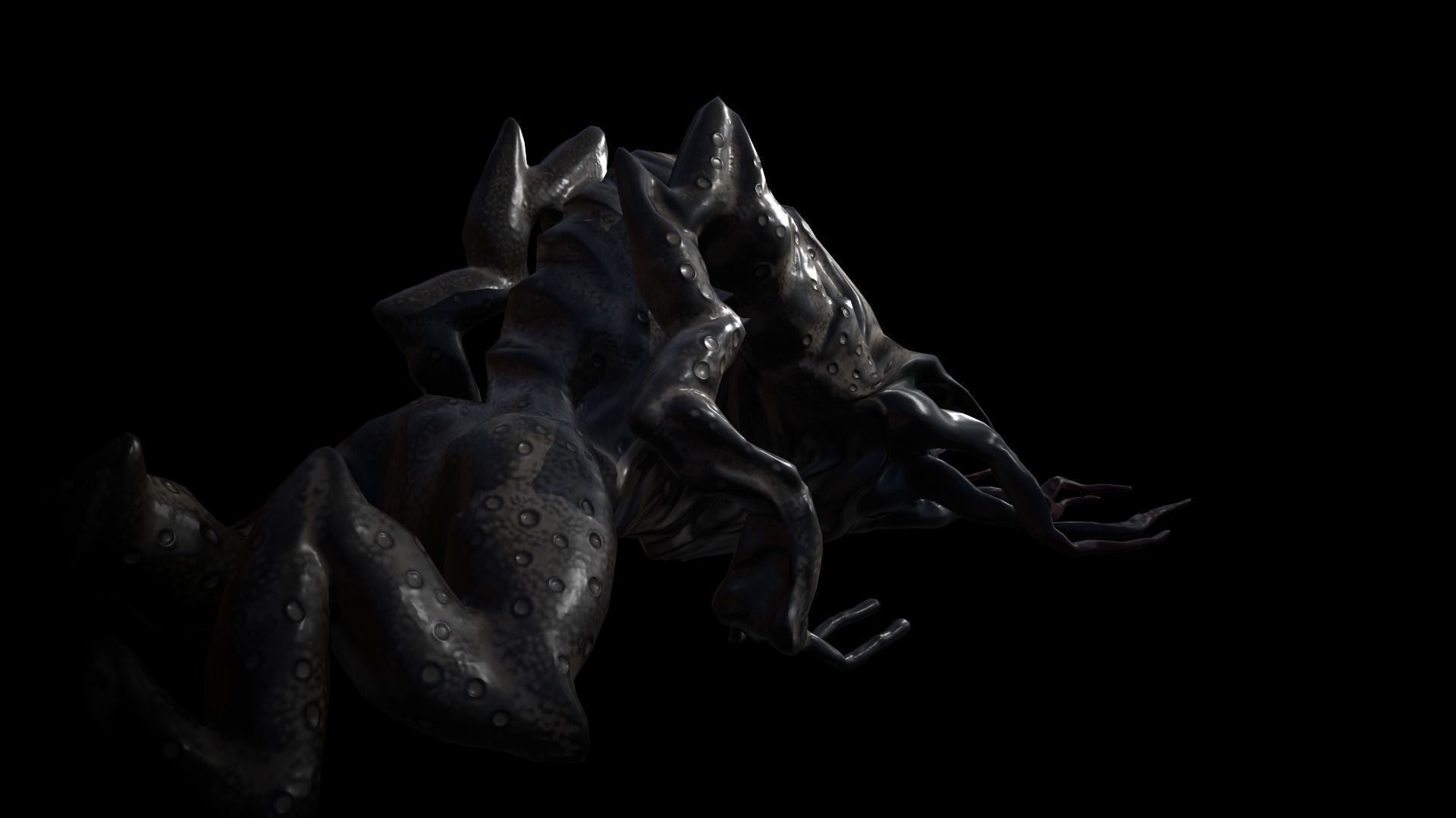 Moon Beast - Lovecraft Monster Low-poly 3D model_34