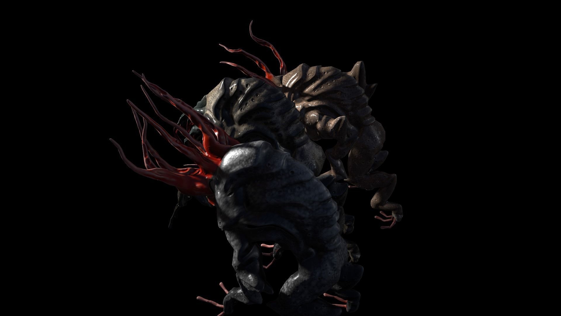 Moon Beast - Lovecraft Monster Low-poly 3D model_49