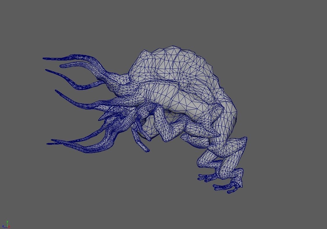 Moon Beast - Lovecraft Monster Low-poly 3D model_20