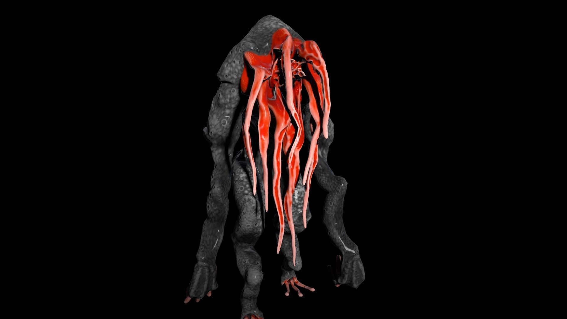 Moon Beast - Lovecraft Monster Low-poly 3D model_44