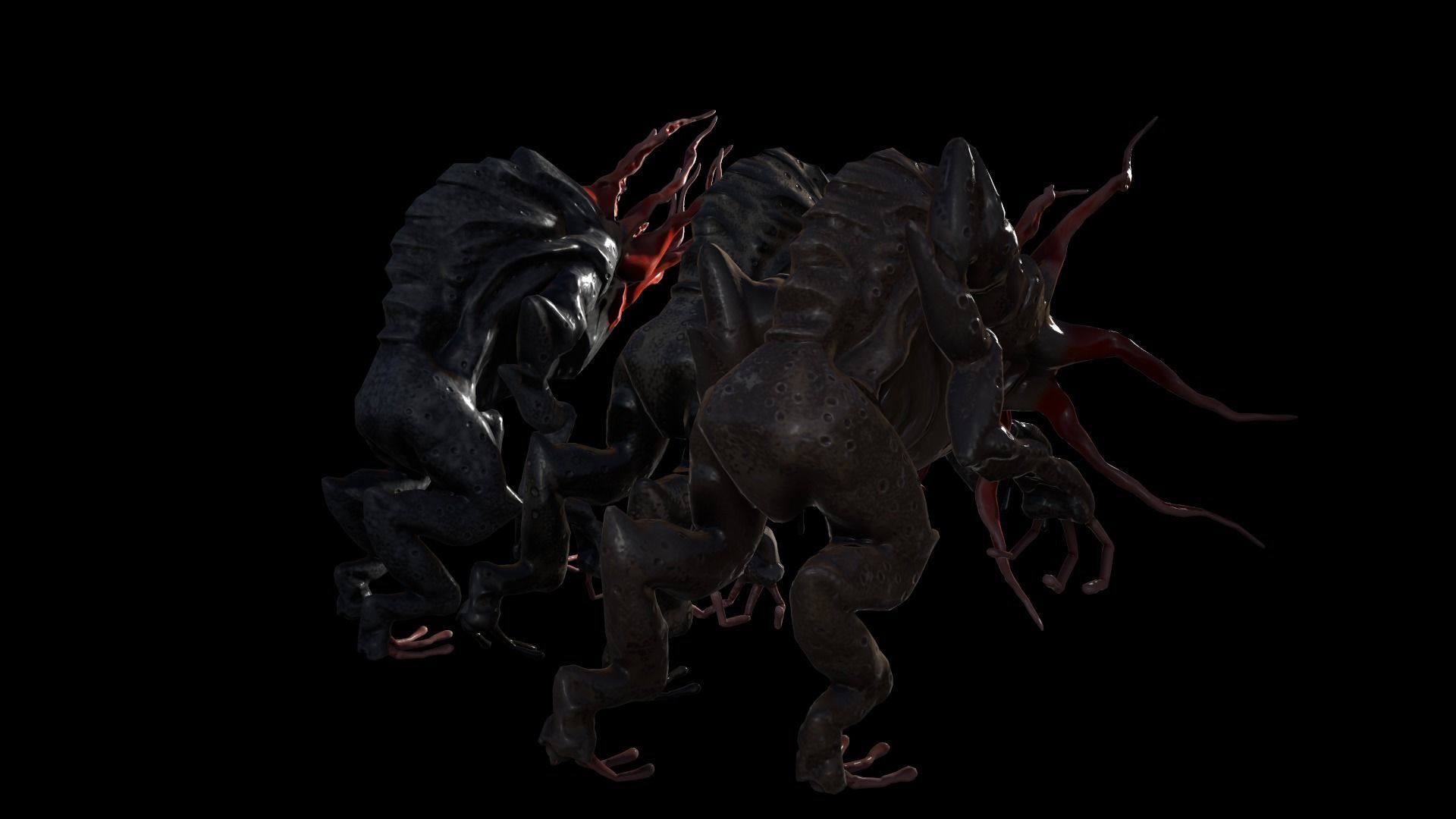 Moon Beast - Lovecraft Monster Low-poly 3D model_50