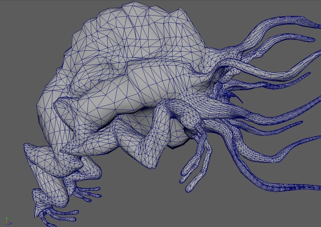 Moon Beast - Lovecraft Monster Low-poly 3D model_23