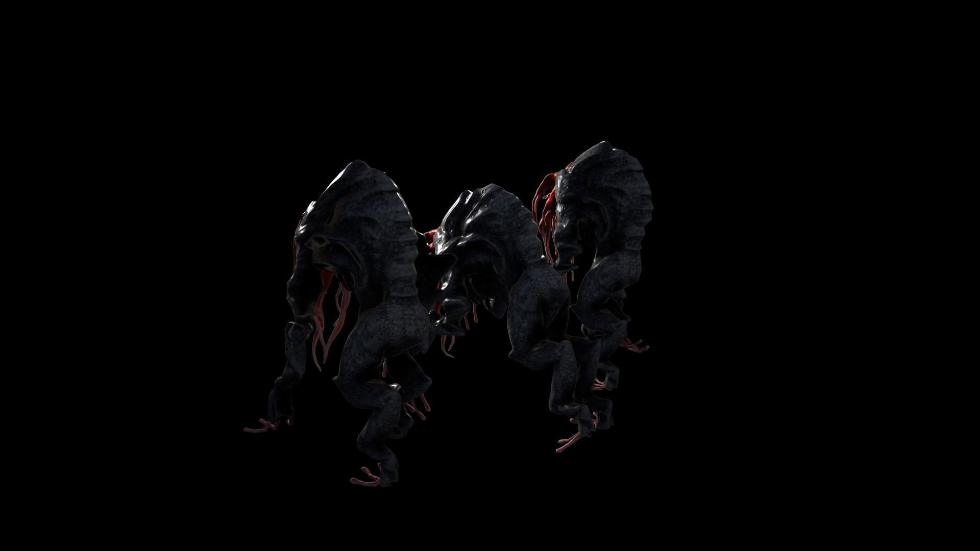 Moon Beast - Lovecraft Monster Low-poly 3D model_28