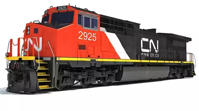 Canadian National Locomotive 3D model