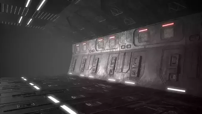Sci-Fi Corridor Futuristic