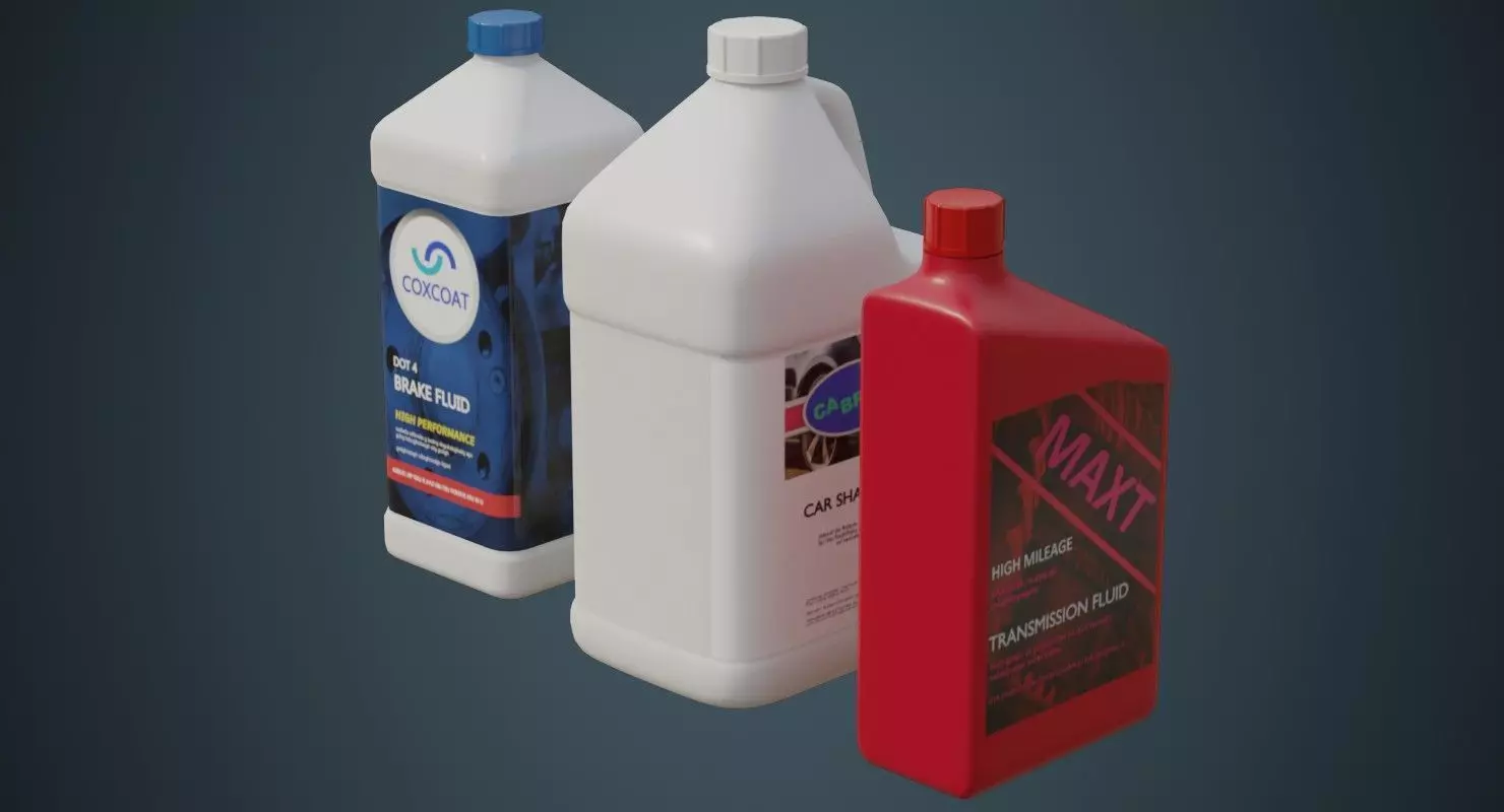 Bottles 1A Low-poly 3D model_0