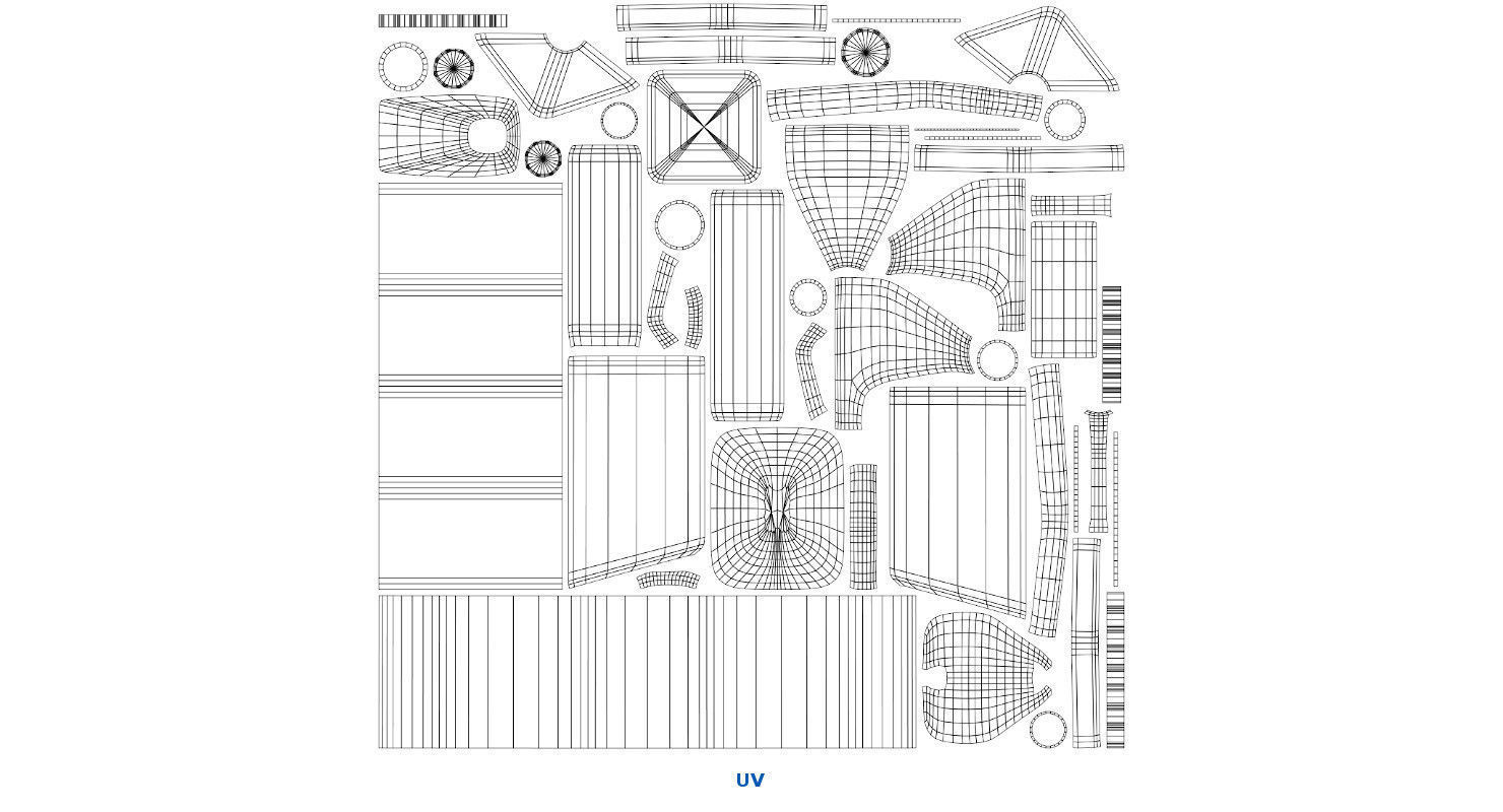 Bottles 1A Low-poly 3D model_7