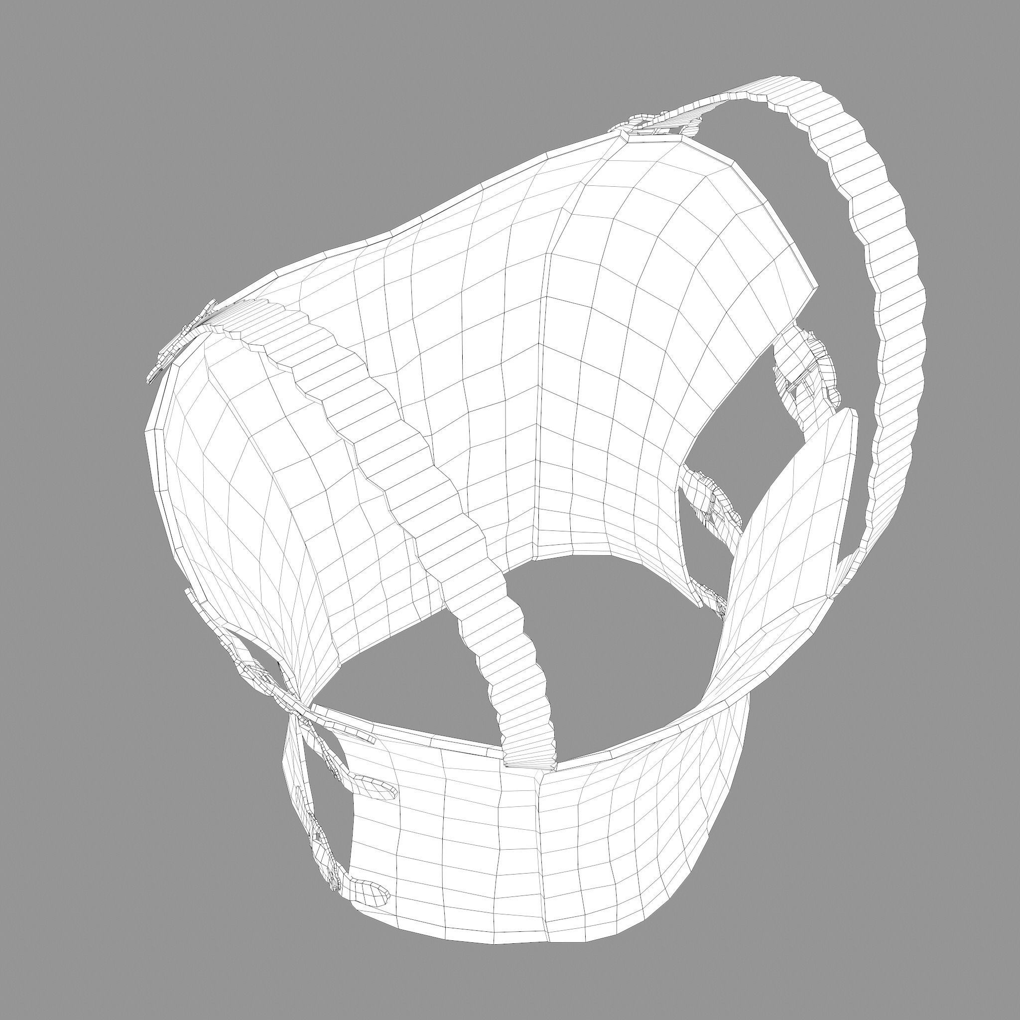 Viking Female Chest Armor Low-poly 3D model_43