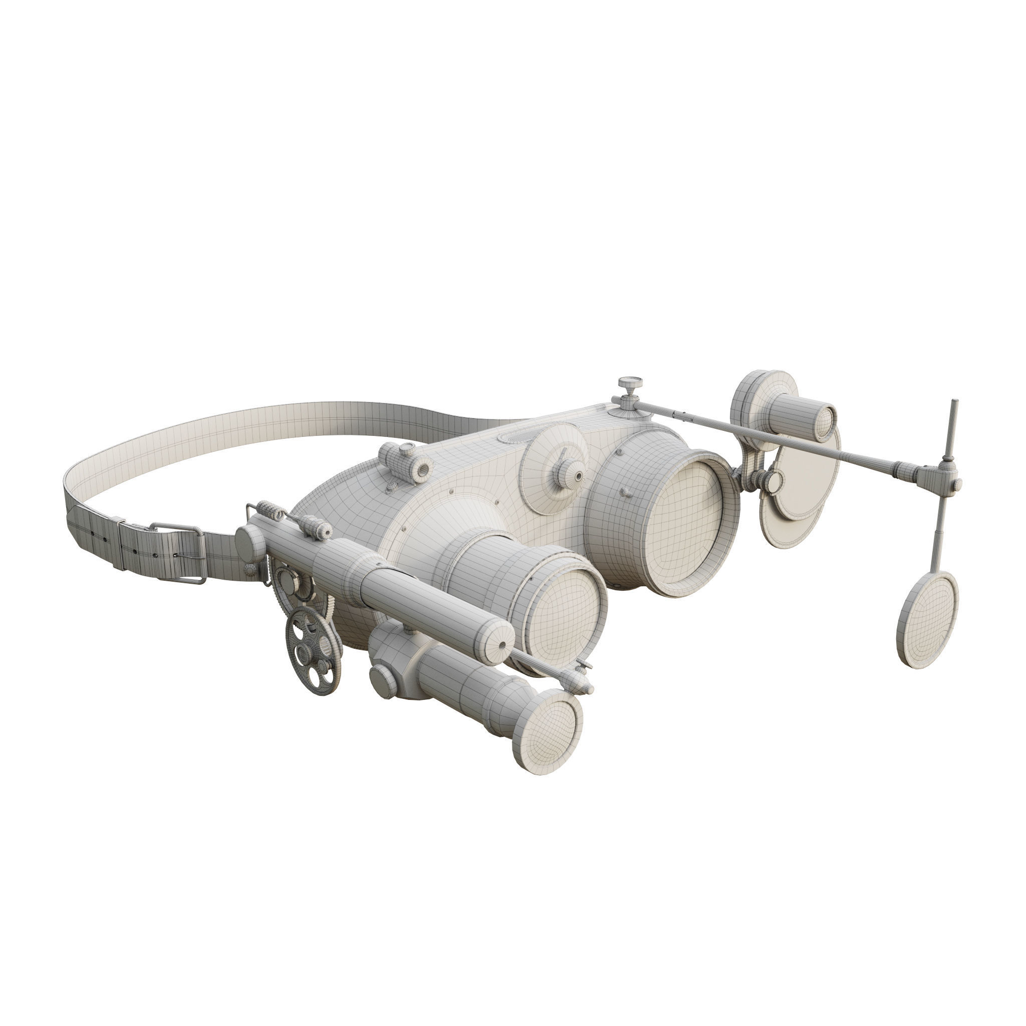 Steampunk Goggles 3D model_1