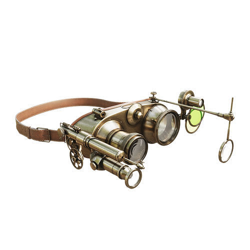 Steampunk Goggles 3D model