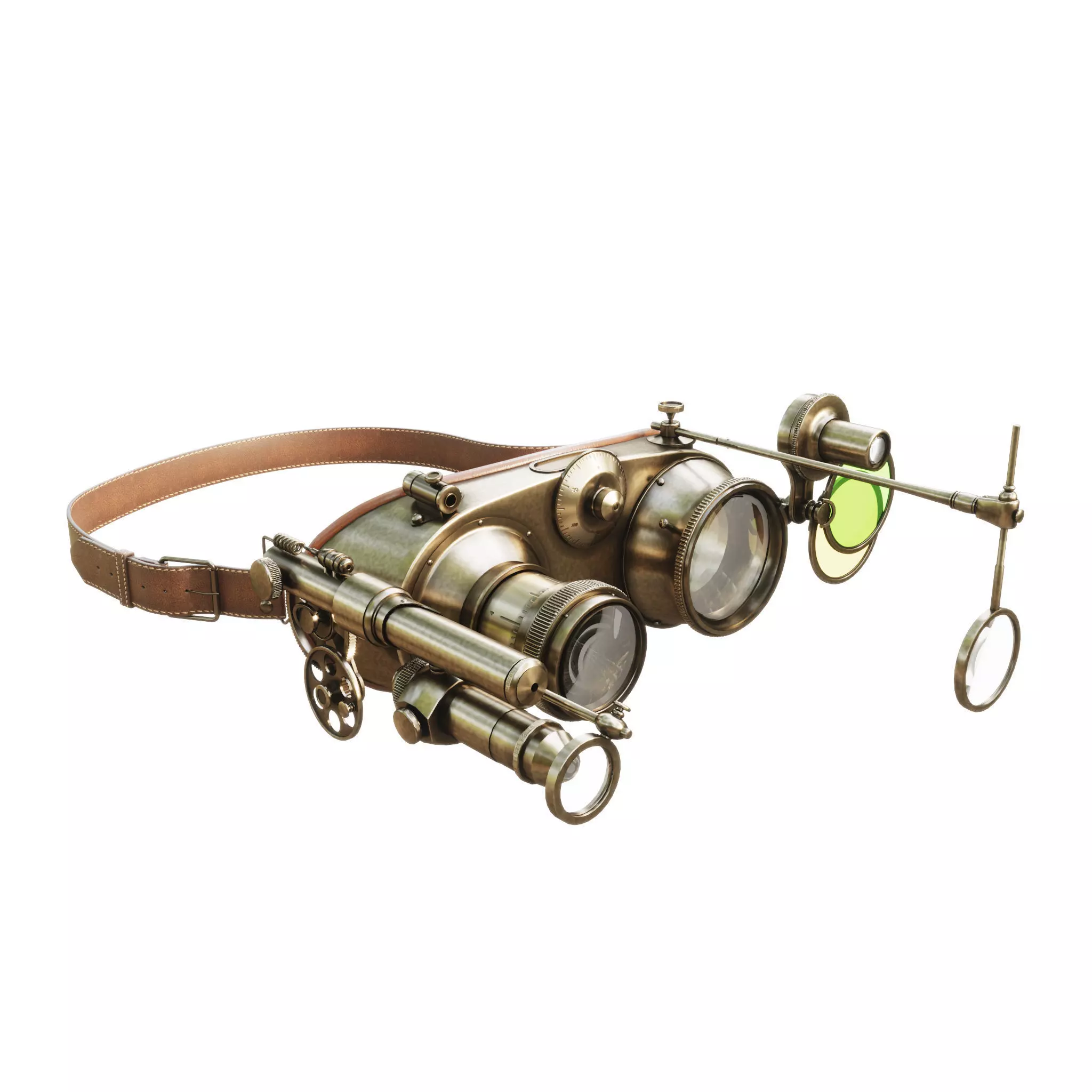 Steampunk Goggles 3D model_0