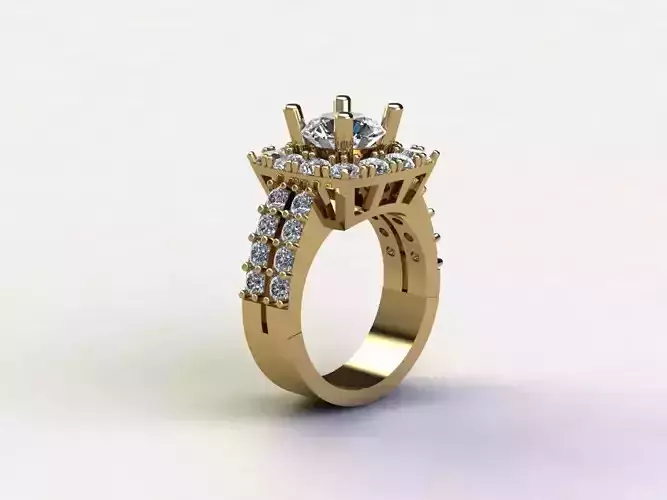 women ring cad design model R99
