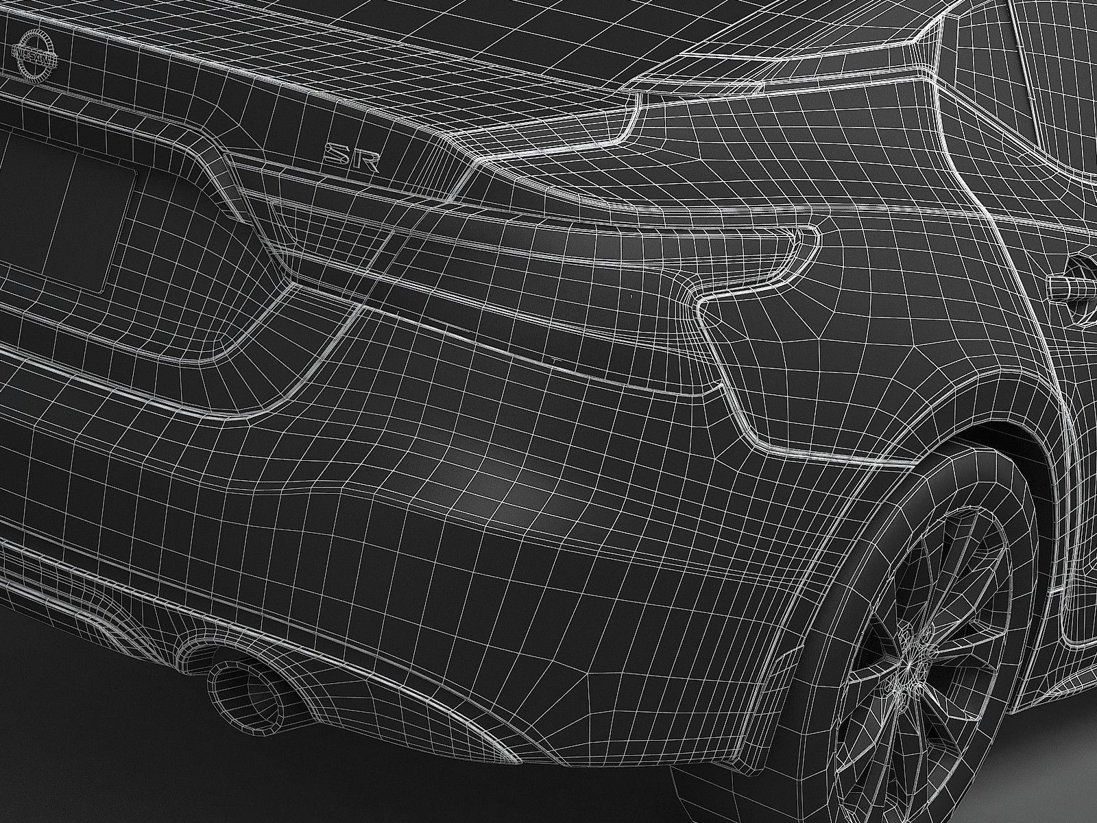 HQ LowPoly Nissan Maxima 2016 Low-poly 3D model_14