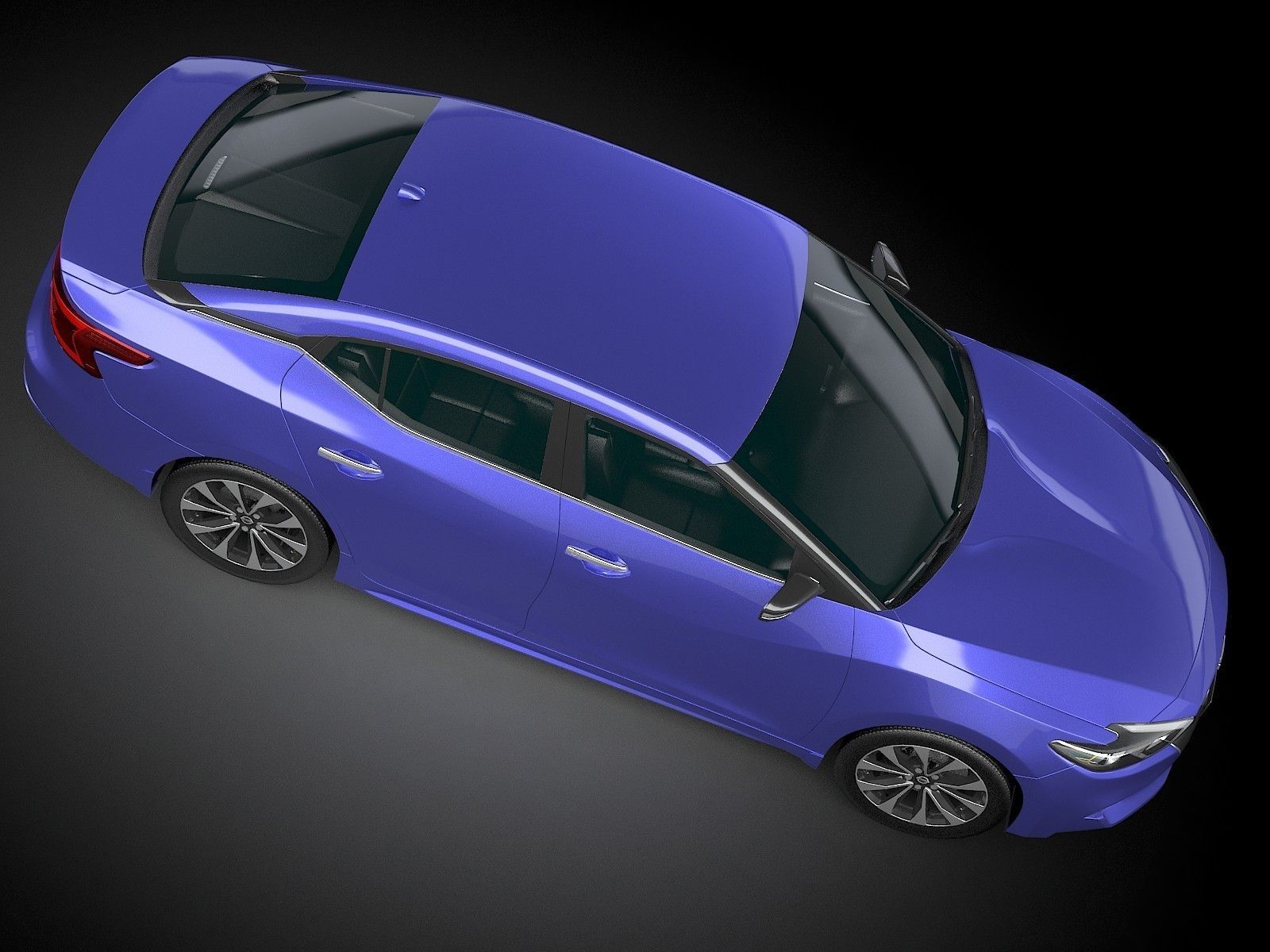 HQ LowPoly Nissan Maxima 2016 Low-poly 3D model_7