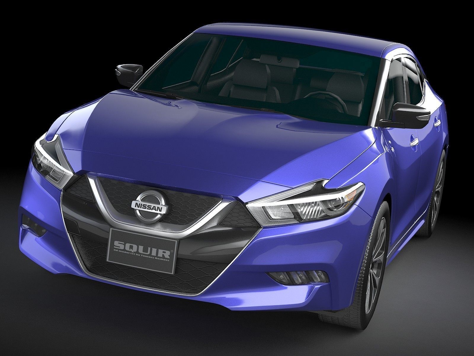 HQ LowPoly Nissan Maxima 2016 Low-poly 3D model_1
