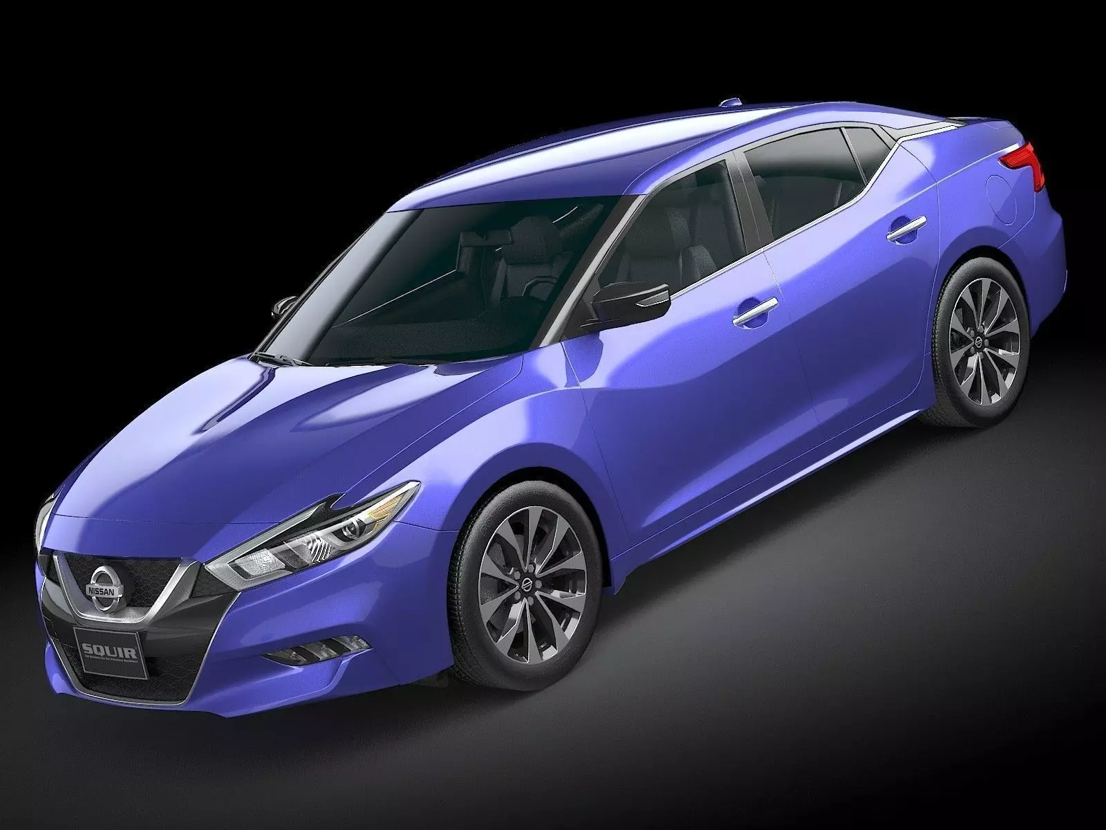 HQ LowPoly Nissan Maxima 2016 Low-poly 3D model_0