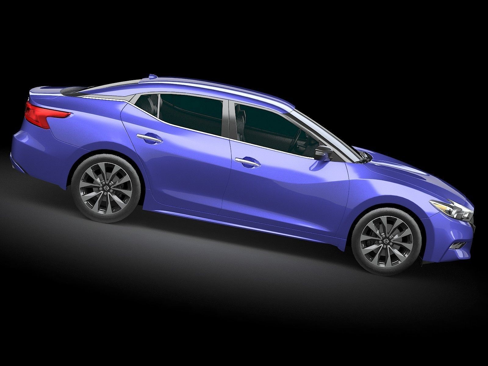 HQ LowPoly Nissan Maxima 2016 Low-poly 3D model_4
