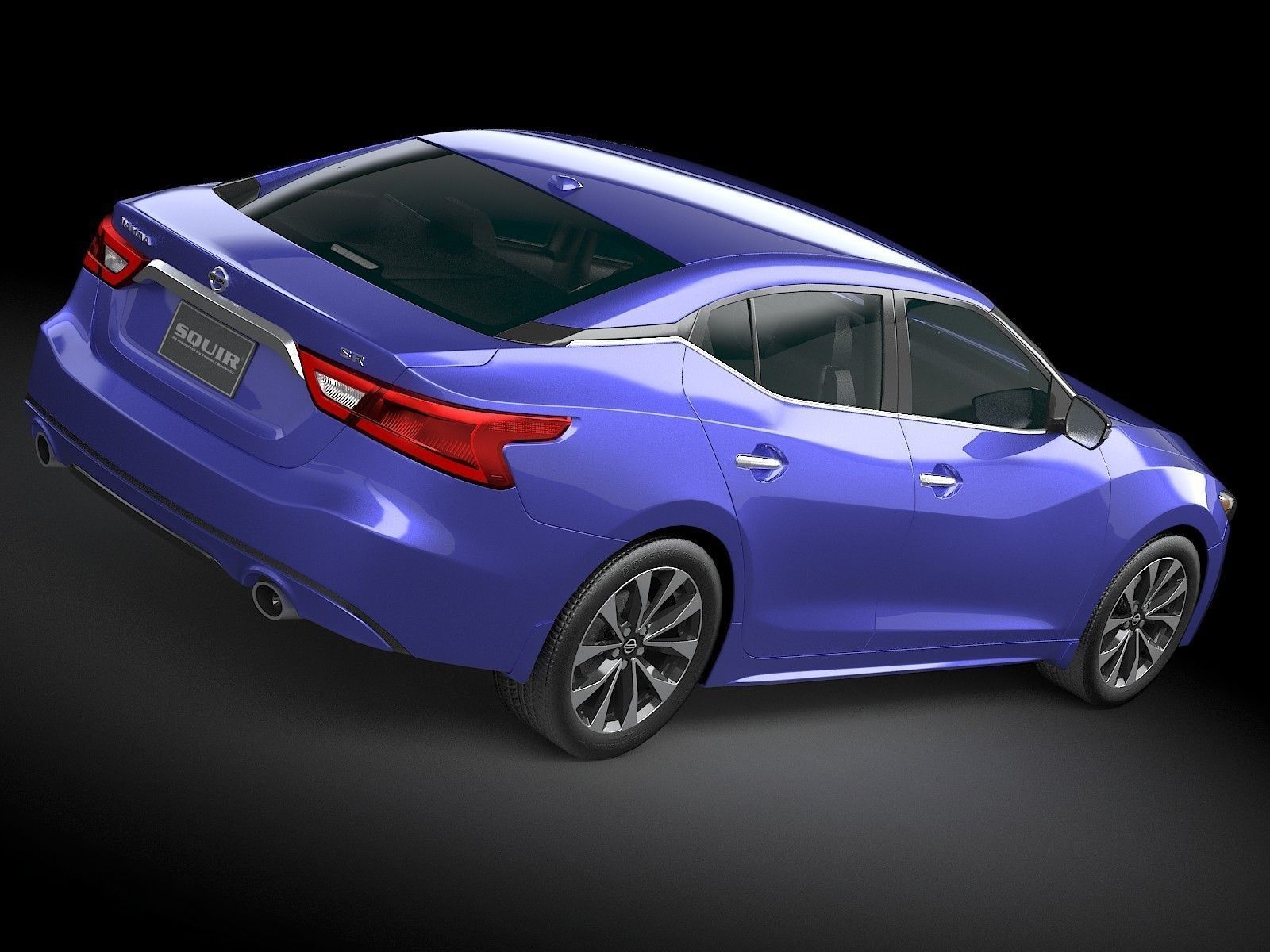 HQ LowPoly Nissan Maxima 2016 Low-poly 3D model_6